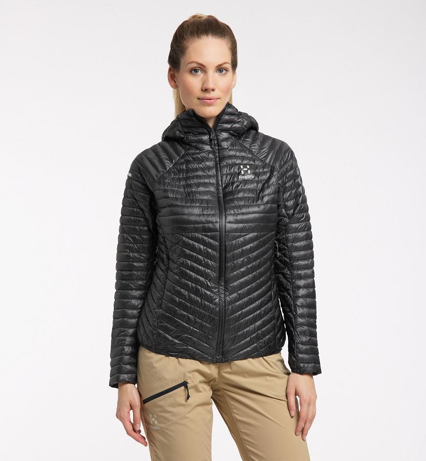 Haglöfs Womens L.I.M Mimic Down Jacket Black New Zealand 14587ENIY